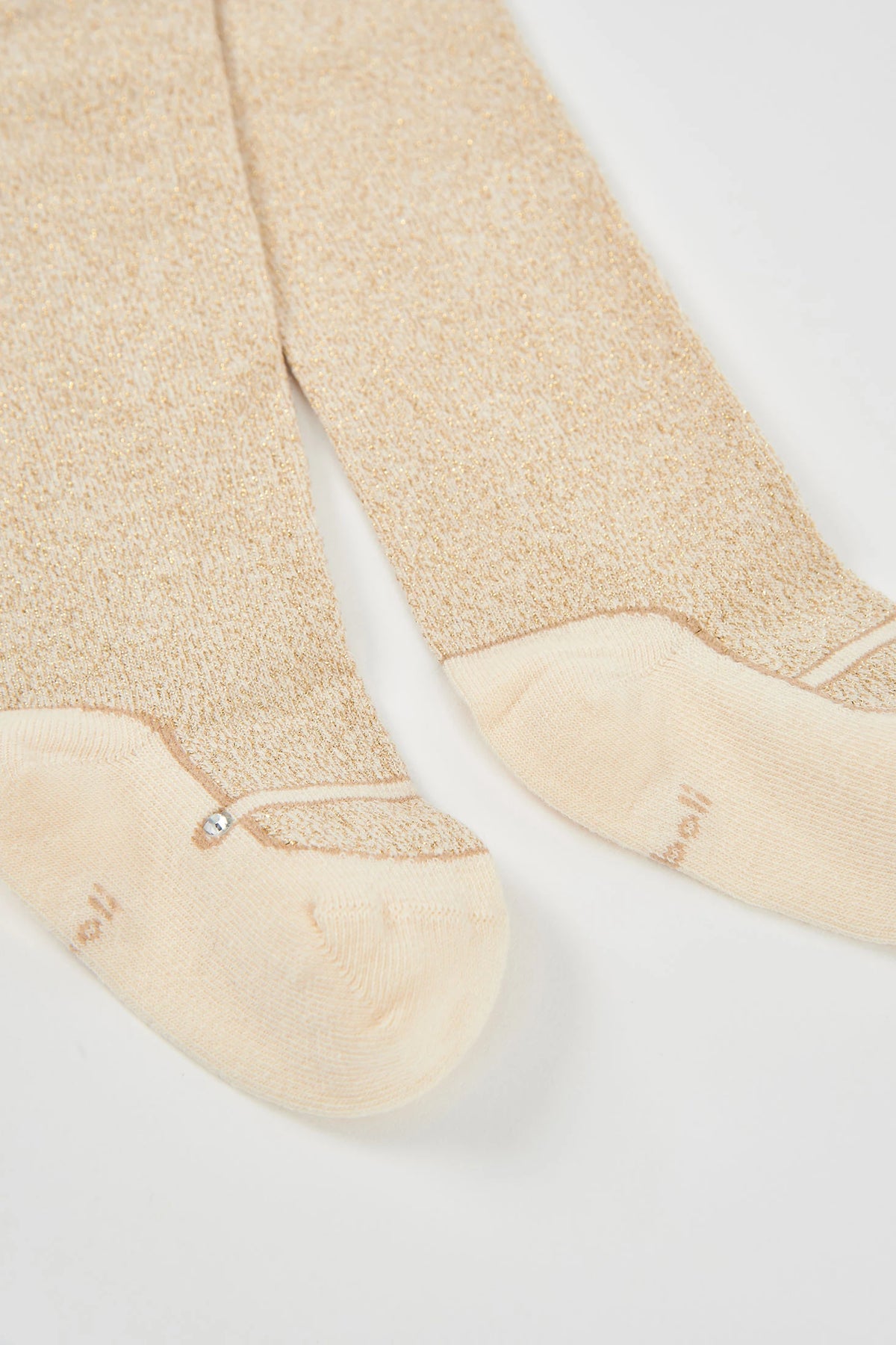 BOBOLI-calzamaglia lurex champagne-invernale