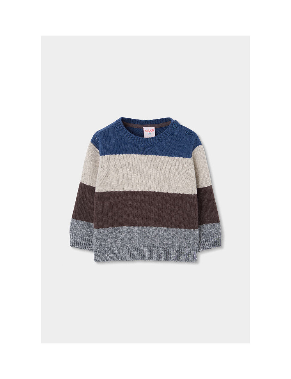 BOBOLI - maglione righe beige/avion - invernale