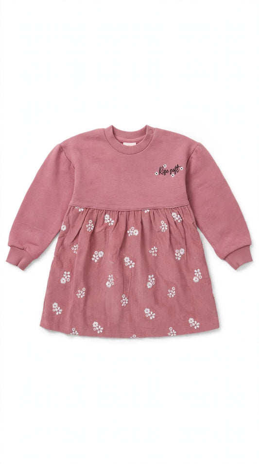 BOBOLI - abito bimba malva - invernale
