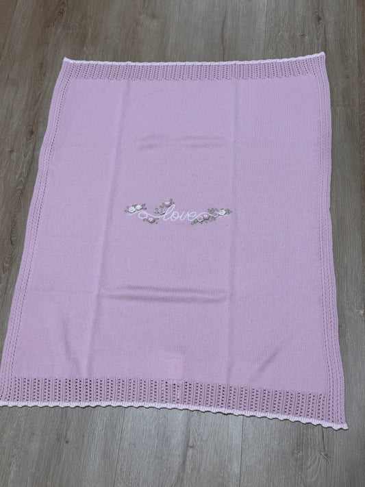 MARLU' - copertina 100% lana marsala/rosa ( set n. 27 ) - invernale