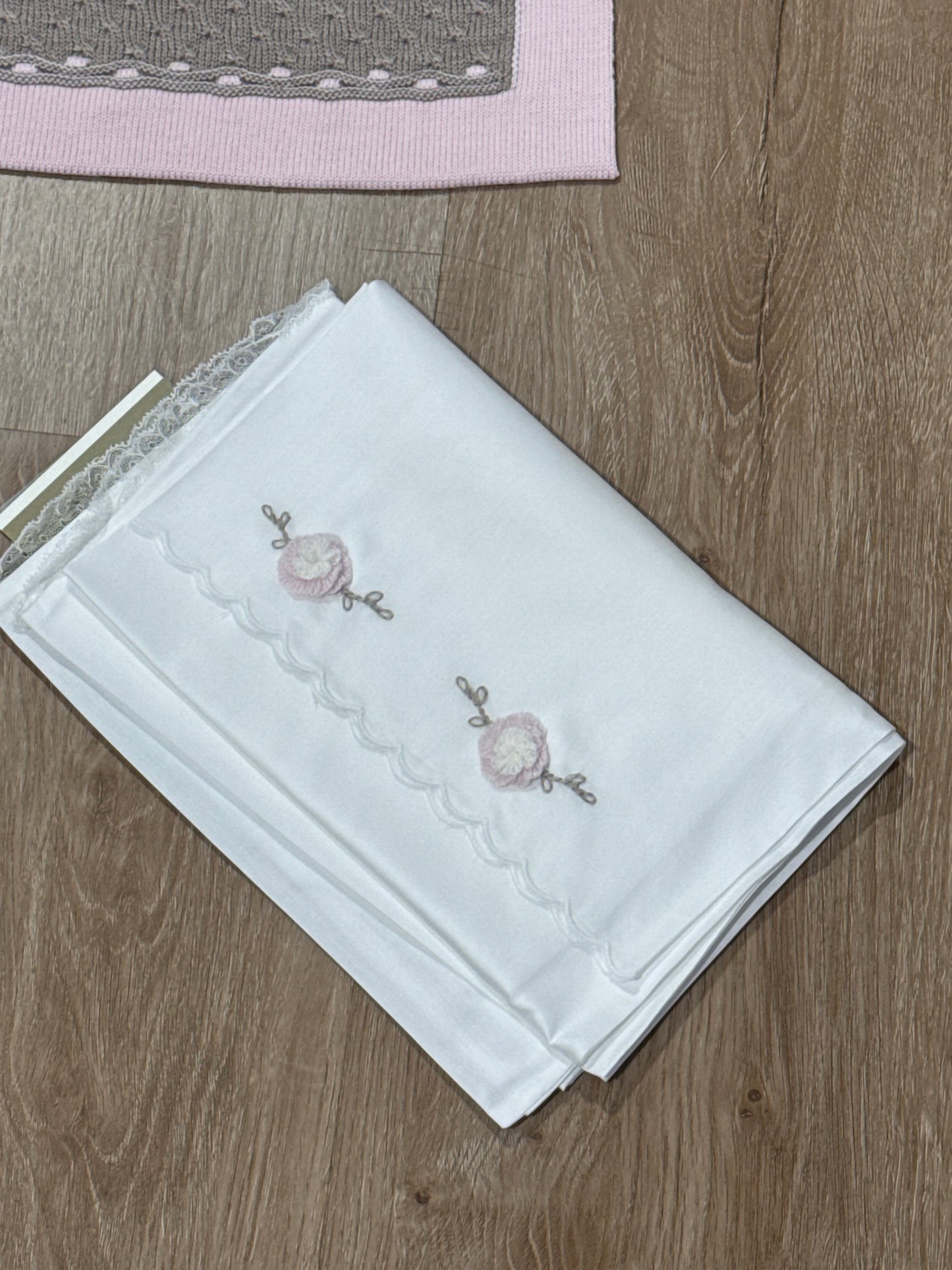 MARLU' - set lenzuolino tortora/rosa (set n.22) - invernale
