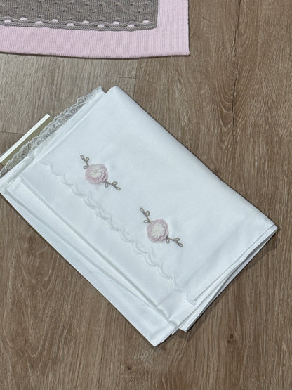 MARLU' - set lenzuolino tortora/rosa (set n.22) - invernale