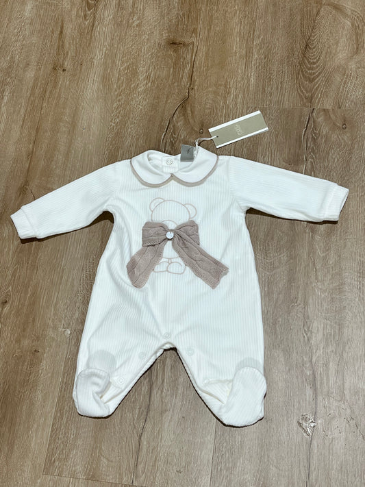 MARLU' - tutina ciniglia vaniglia/cammello unisex (set n. 67) - invernale