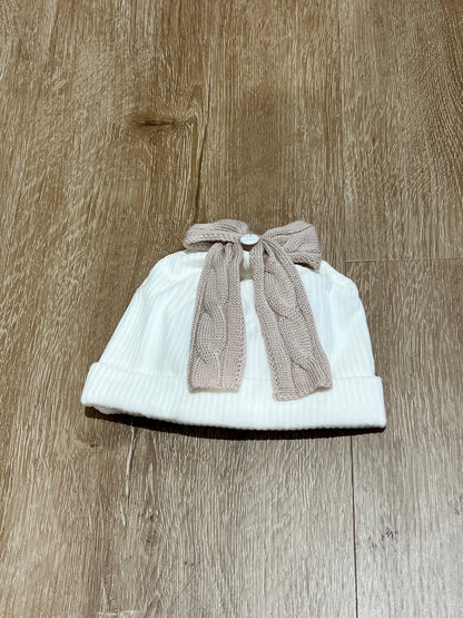 MARLU' - cappellino ciniglia vaniglia/cammello unisex ( set n.67) - invernale