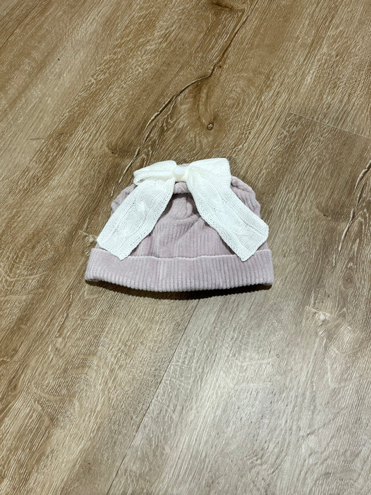 MARLU' - cappellino ciniglia vaniglia/marsala ( set n.67) - invernale