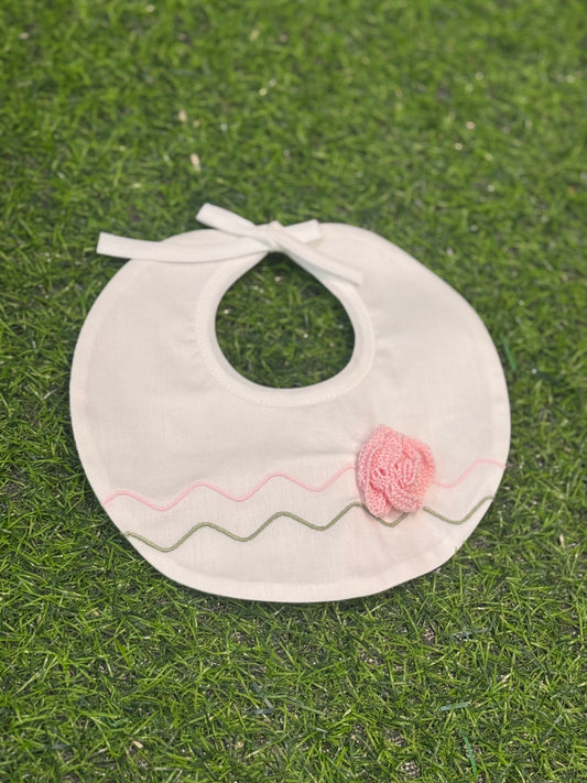 MARLU’ - bavetta vaniglia/pesco/verde oliva corredino p/e