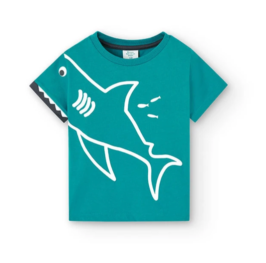 BOBOLI-Maglietta in jersey da neonato verde