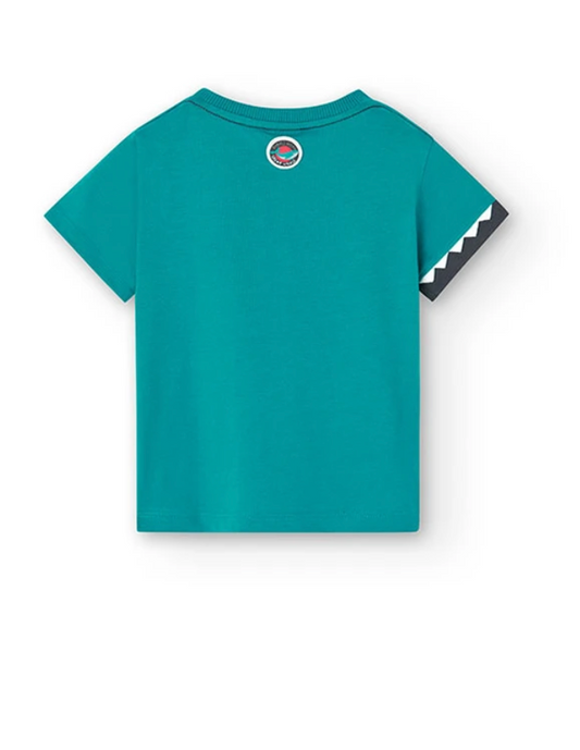 BOBOLI-Maglietta in jersey da neonato verde