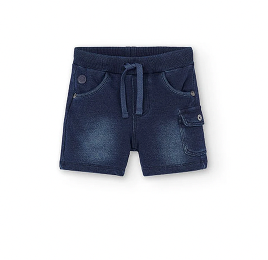 BOBOLI - Short in felpa denim per bimbo - boy