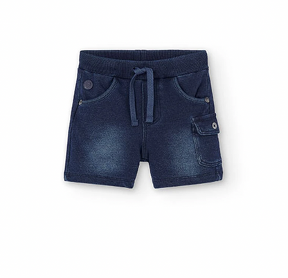 BOBOLI - Short in felpa denim per bimbo - boy