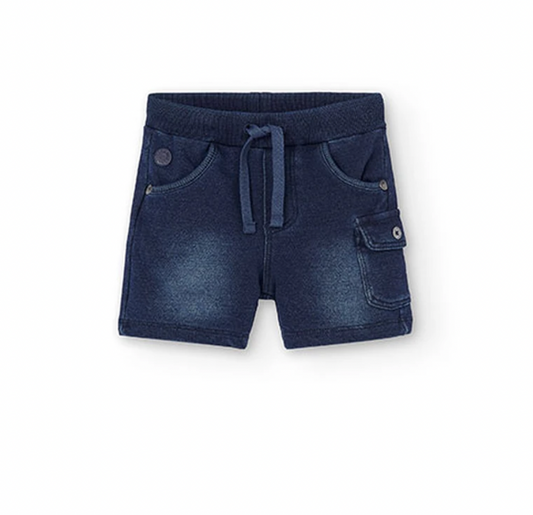 BOBOLI - Short in felpa denim per bimbo - boy