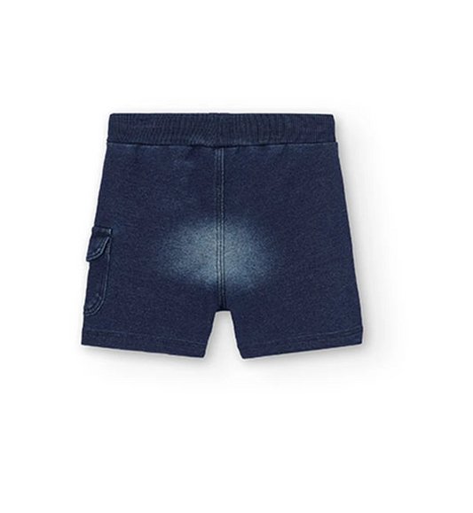 BOBOLI - Short in felpa denim per bimbo - boy