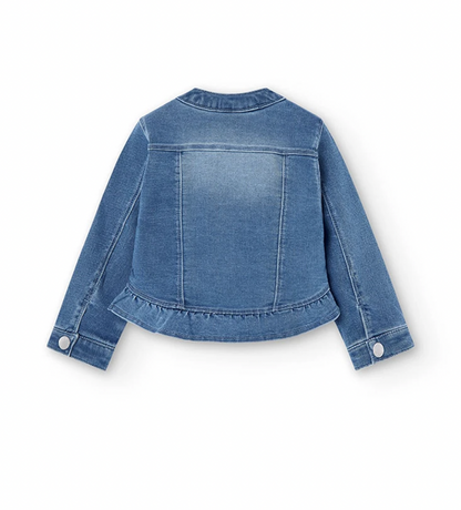 BOBOLI-Giubbotto denim in jersey-girl