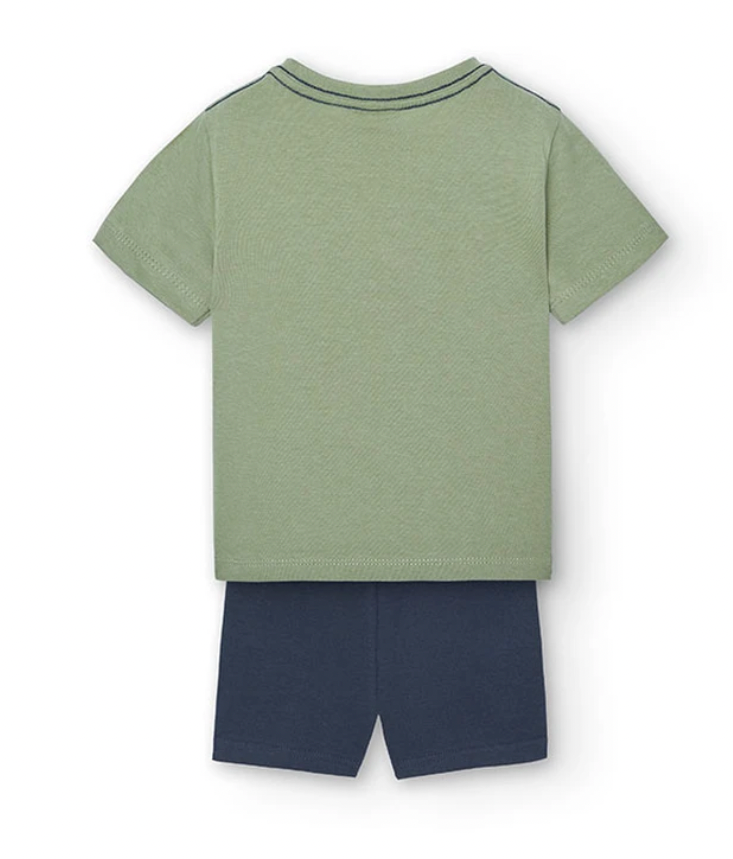 BOBOLI - Set in jersey da neonato verde - boy