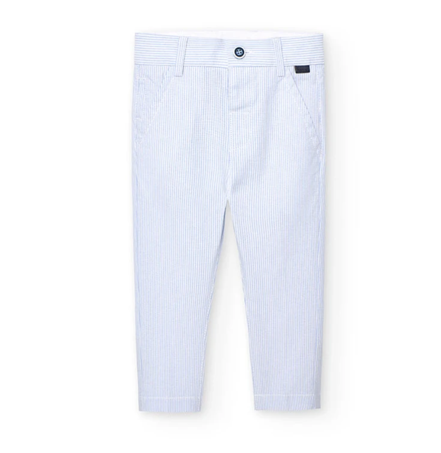 BOBOLI - Pantaloni oxford a strisce - boy