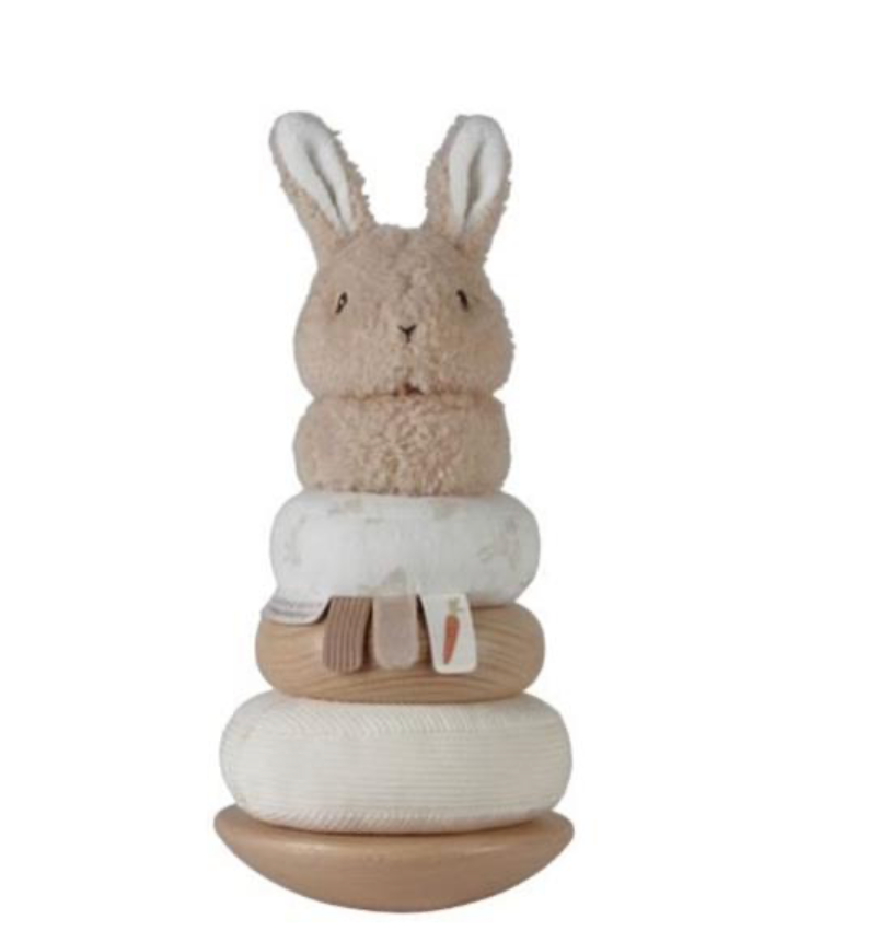 LITLLE DUTCH - Impilatore ad anello a dondolo Baby Bunny