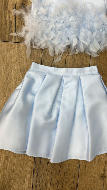 ISABEL & MARTINEZ - completo 2 pz piume cerimonia est 25 j - GIRL