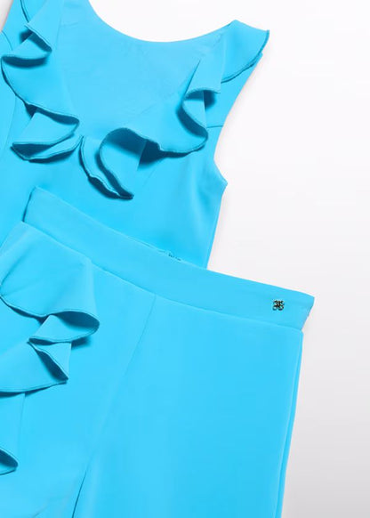 ABEL & LULA - completo bermuda volant abbigliamento est 25 j - GIRL