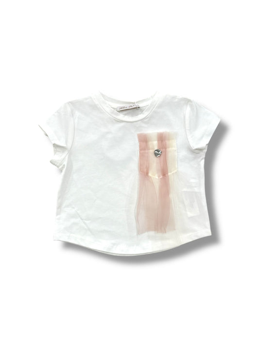 ALICE PI - t-shirt taschino tulle abbigliamento est 25 j - GIRL