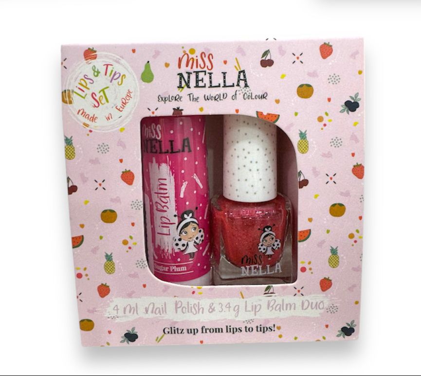 MISS NELLA - set duo lipbalm + smalto