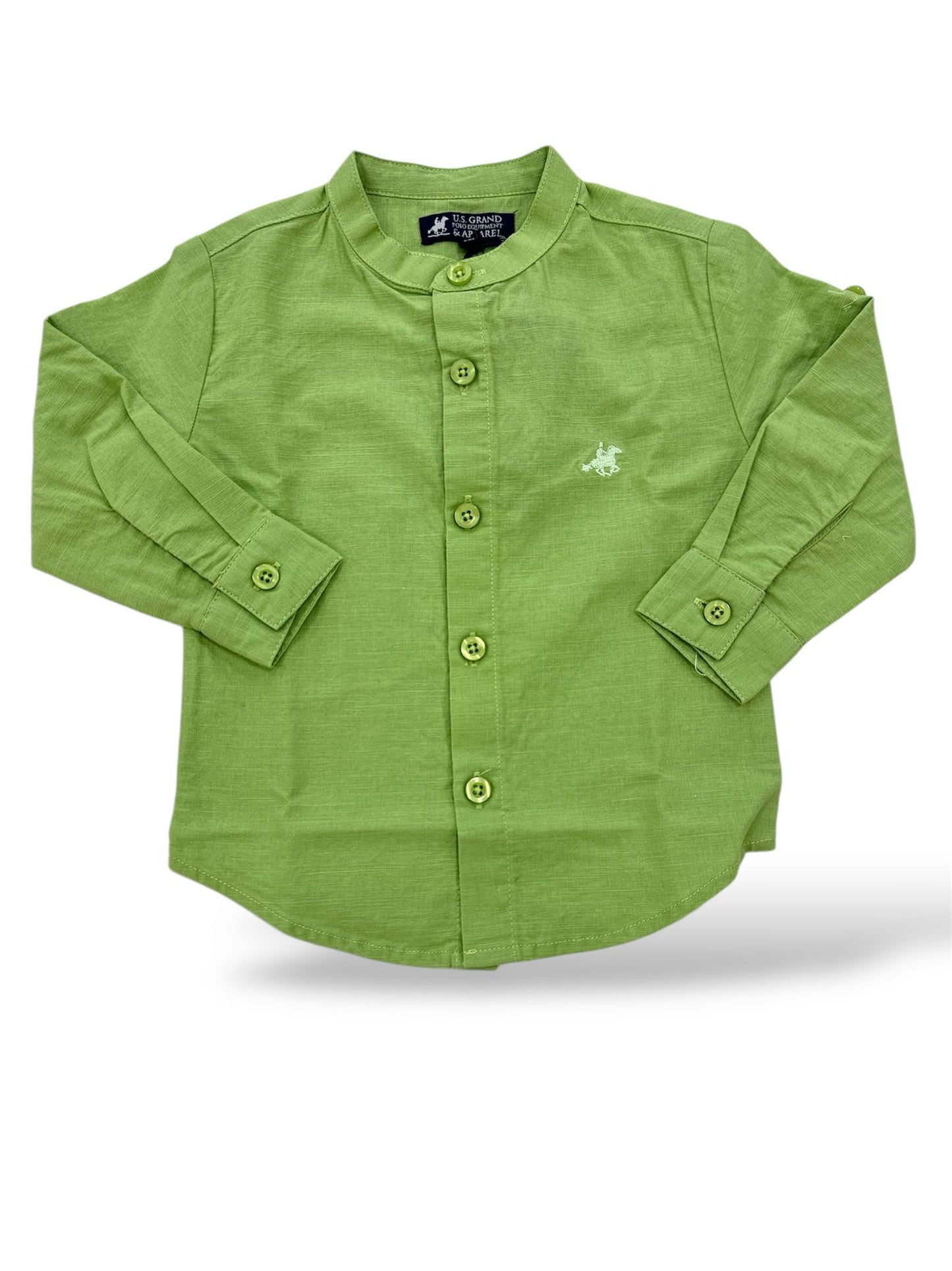 US GRAND POLO - camicia lino coreana 12m/7a abbigliamento est 25 b - BOY