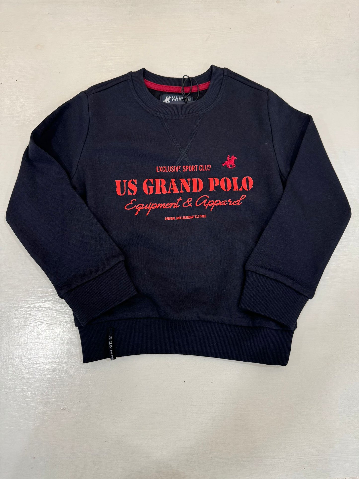 USGRANDPOLO - felpa girocollo scritta 8/16 anni abbigliamento inv - BOY