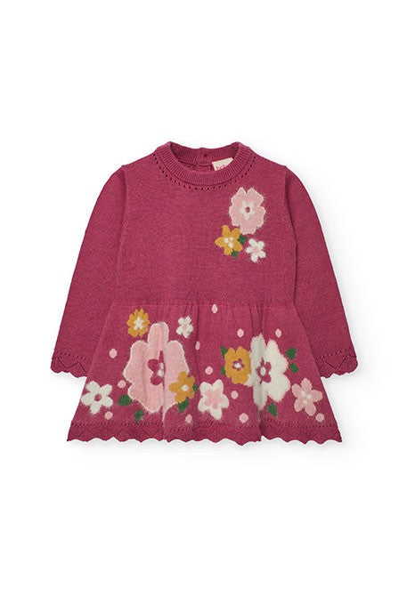 BOBOLI - abito in maglia con calzamaglia abbigliamento invernale 25/26 bj - GIRL