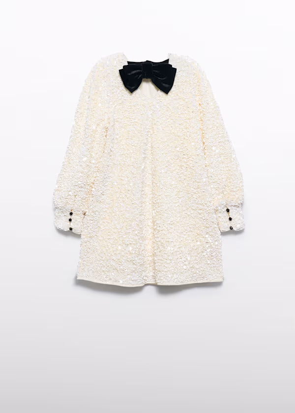 ABEL & LULA - abito lustrini e velluto abbigliamento invernale 25/26 j - GIRL