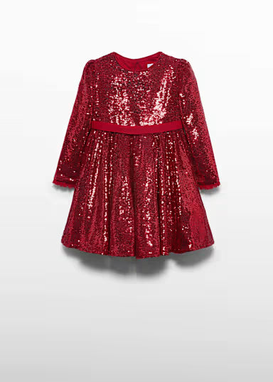 ABEL & LULA - vestito paillettes rosso - invernale