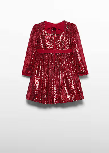 ABEL & LULA - vestito paillettes rosso - invernale