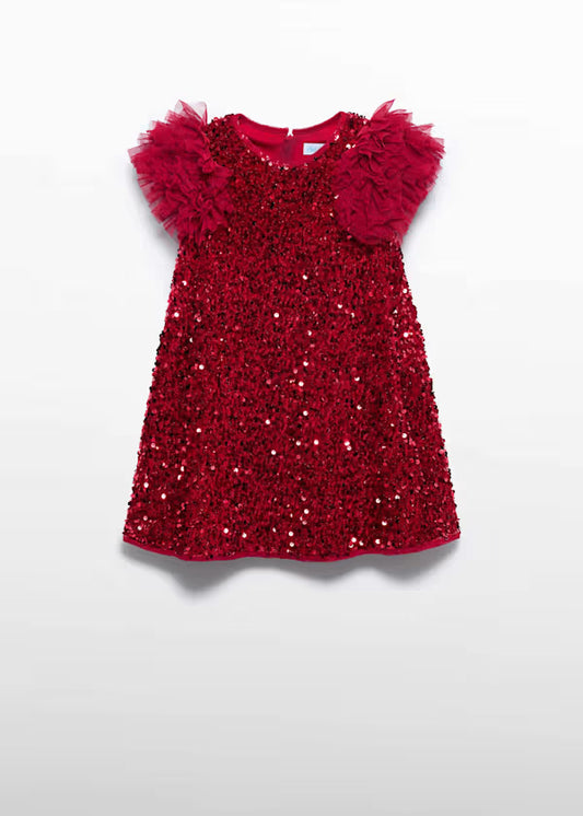 ABEL & LULA - vestito lustrini velluto abbigliamento invernale 25/26 j - GIRL