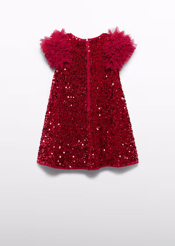 ABEL & LULA - vestito lustrini velluto abbigliamento invernale 25/26 j - GIRL