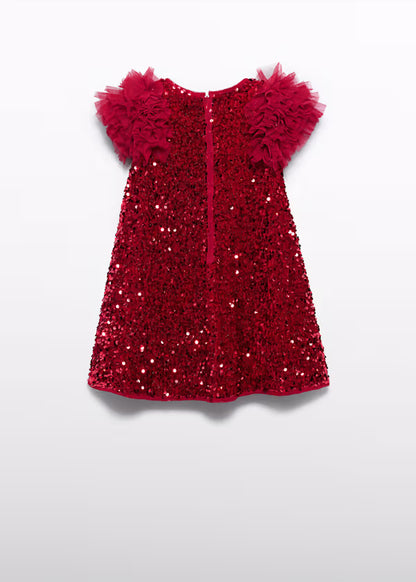 ABEL & LULA - vestito lustrini velluto abbigliamento invernale 25/26 j - GIRL