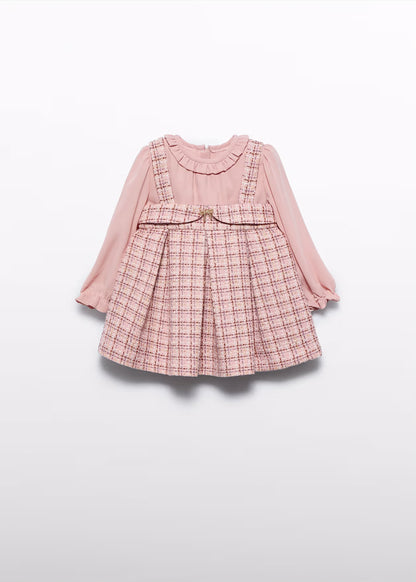 ABEL & LULA - vestito pichi tweed abbigliamento invernale 25/26 b - GIRL