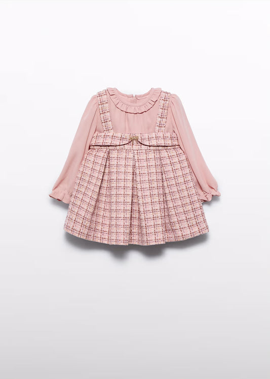 ABEL & LULA - vestito pichi tweed abbigliamento invernale 25/26 b - GIRL