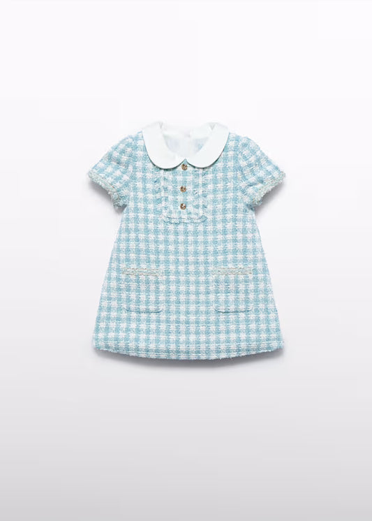 ABEL & LULA - vestito quadri lurex abbigliamento invernale 25/26 b - GIRL