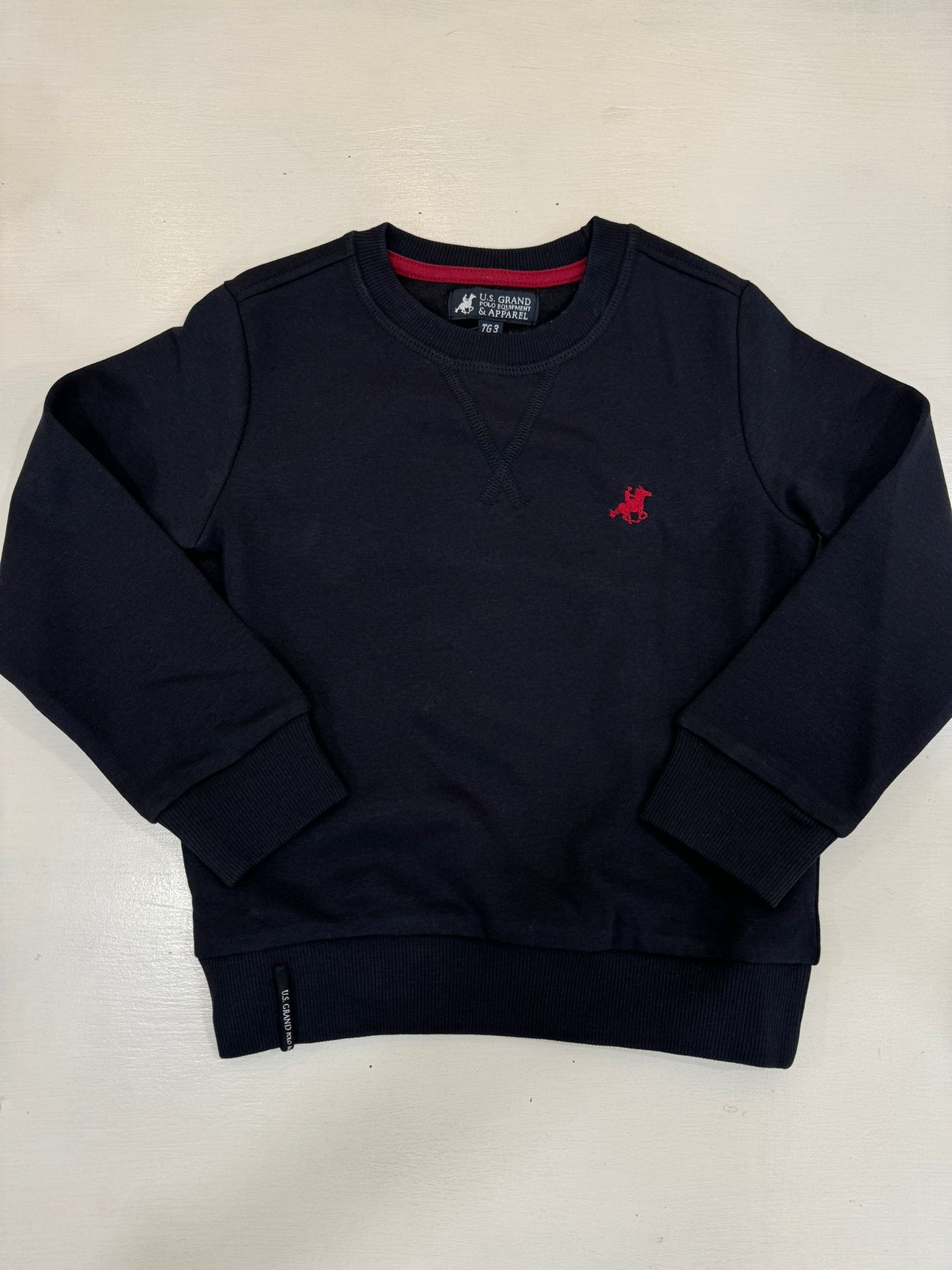 USGRANDPOLO - felpa girocollo 3/7 anni abbigliamento inv - BOY