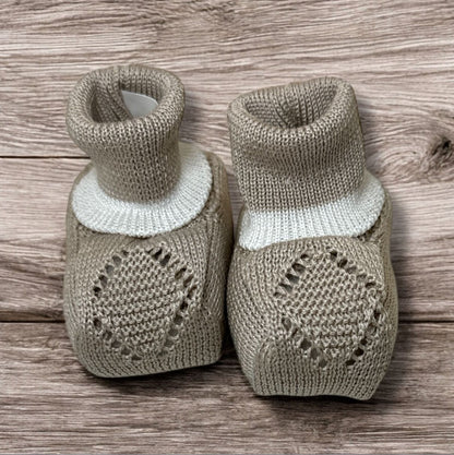 MARLU' - scarpine in filo di cotone (set n.60) corredino est 25 - UNISEX