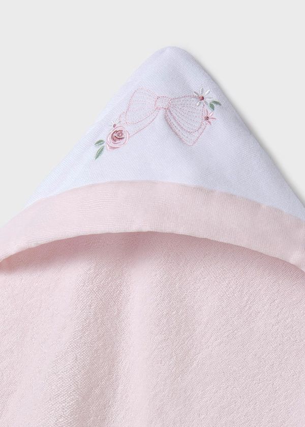MAYORAL - telo bagnetto fiocco rosa accessori corredino - GIRL