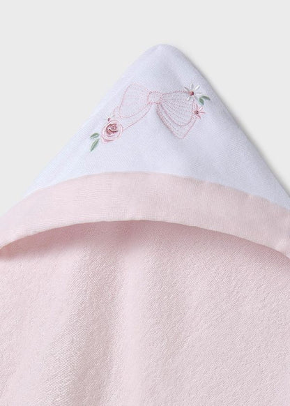 MAYORAL - telo bagnetto fiocco rosa accessori corredino - GIRL