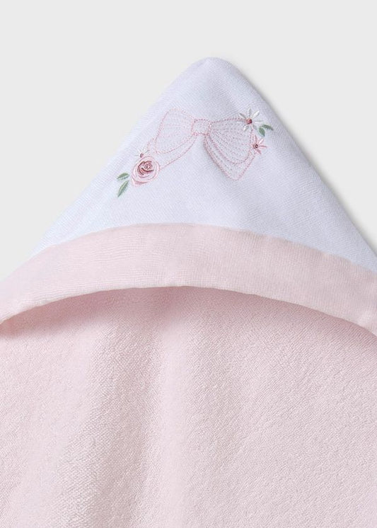 MAYORAL - telo bagnetto fiocco rosa accessori corredino - GIRL