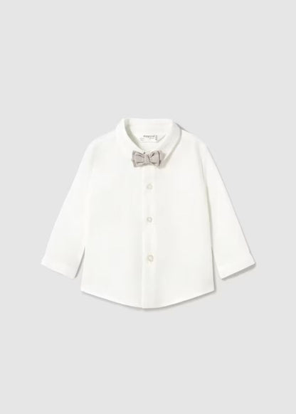 MAYORAL - camicia con papillon beige abbigliamento est 25 b - BOY
