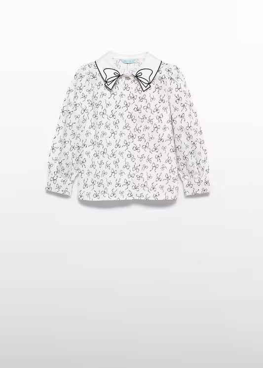 ABEL & LULA - blusa popelin satinato fiocco abbigliamento invernale 25/26 j - GIRL