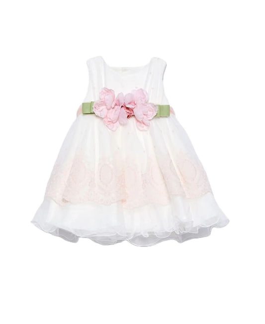 ABEL & LULA - abito tulle ricamo cerimonia est 25 b - GIRL