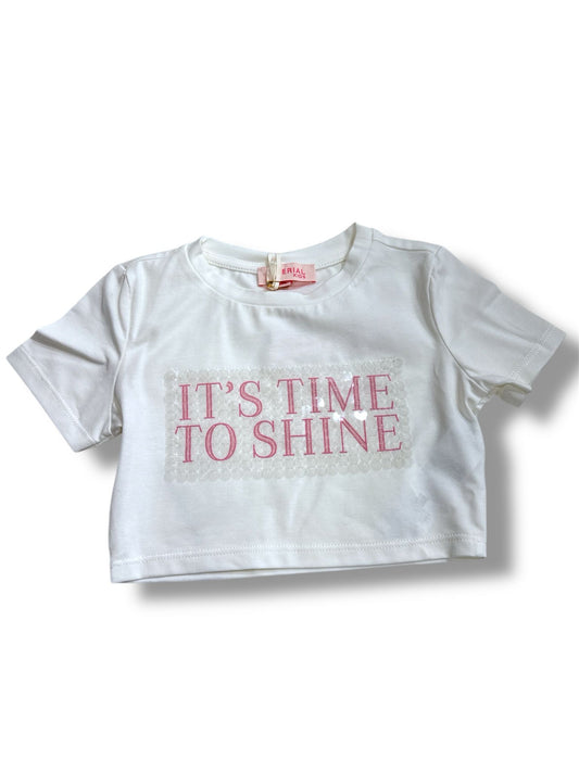 IMPERIAL - t-shirt crop paillettes abbigliamento est 25 j - GIRL