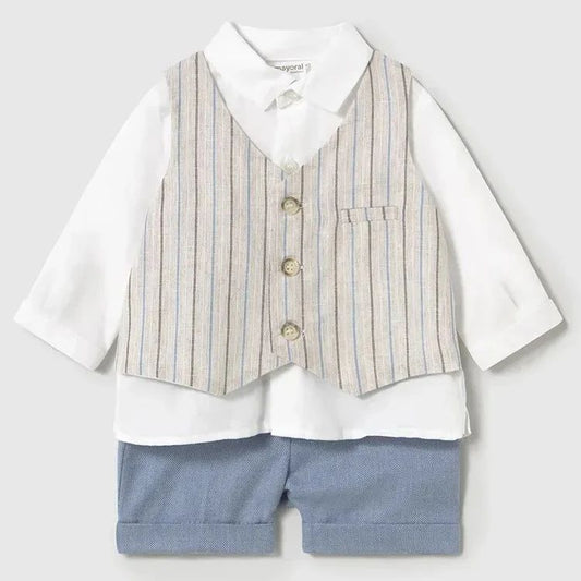 MAYORAL - completo 2 pz finto gilet abbigliamento est 25 b - BOY