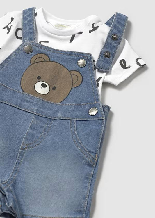MAYORAL - salopette denim orsetto abbigliamento est 25 b - BOY