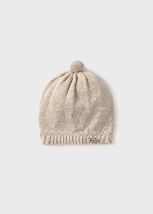 MAYORAL - cuffietta in maglia beige corredino invernale 25/26 - UNISEX