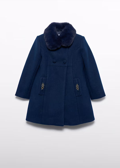 ABEL & LULA - cappotto di panno con pellicciotto abbigliamento invernale 25/26 j - GIRL
