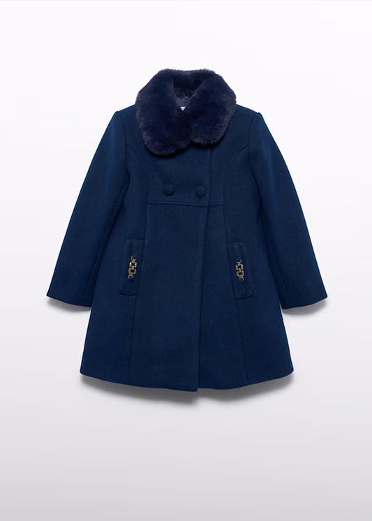 ABEL & LULA - cappotto di panno con pellicciotto abbigliamento invernale 25/26 j - GIRL